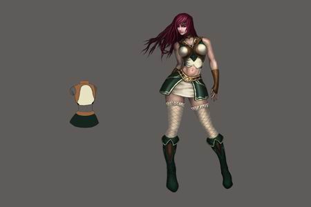 《圣域传说》火焰女丝袜妹 时尚性感着装