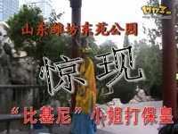 比基尼美女被海浪给非礼了